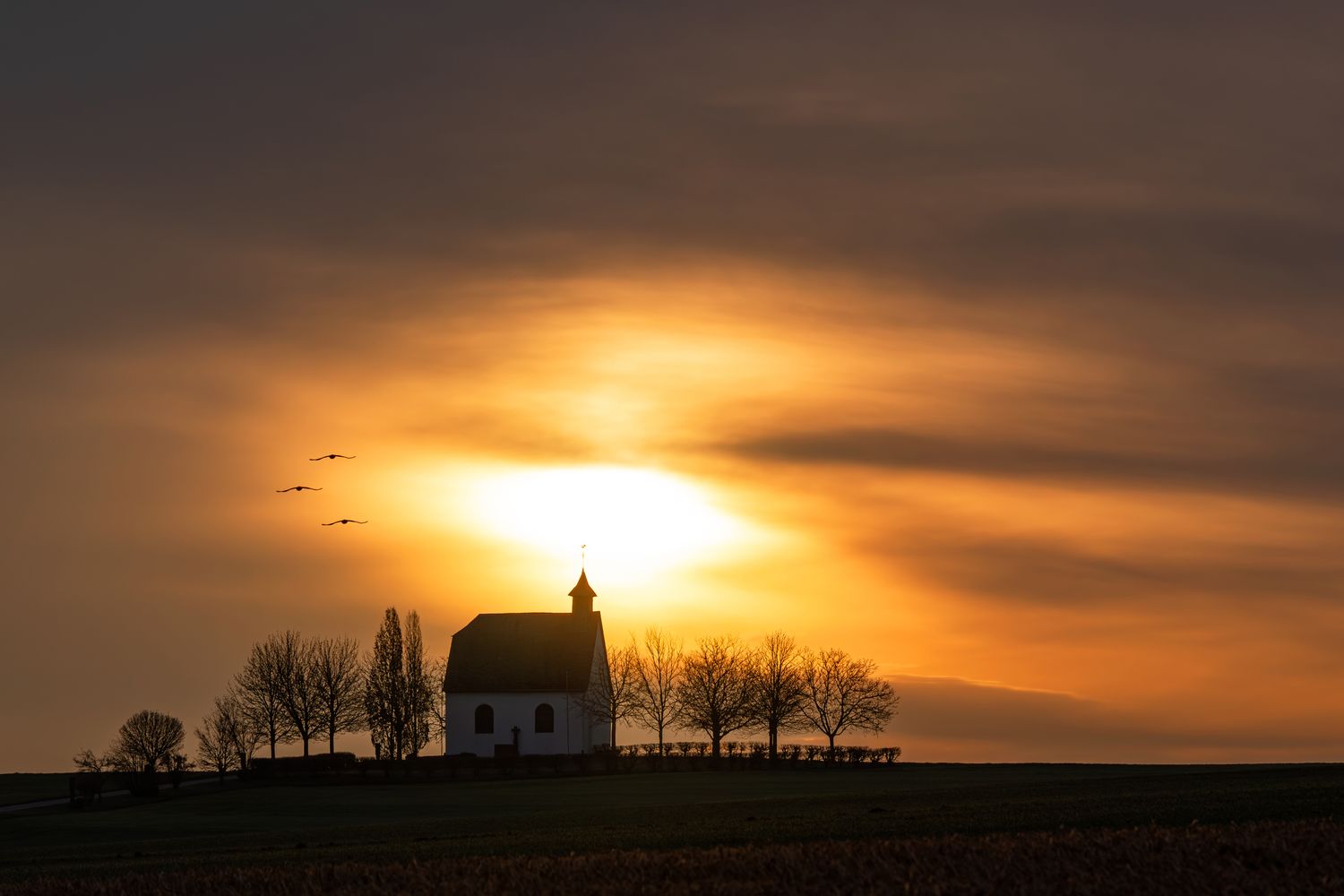 Wandbild Sagenhafte Eifel - Heiligkreuz-Kapelle Mertloch
