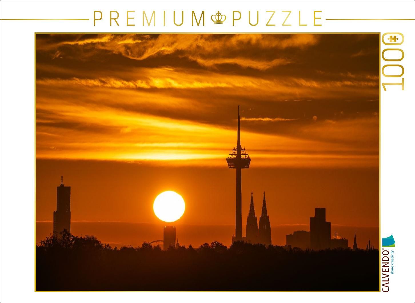 Puzzle Köln - Sonnenaufgang über der Skyline
