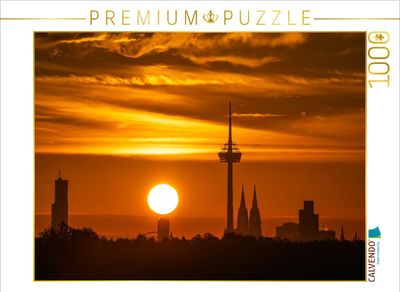 Puzzle Köln - Sonnenaufgang über der Skyline