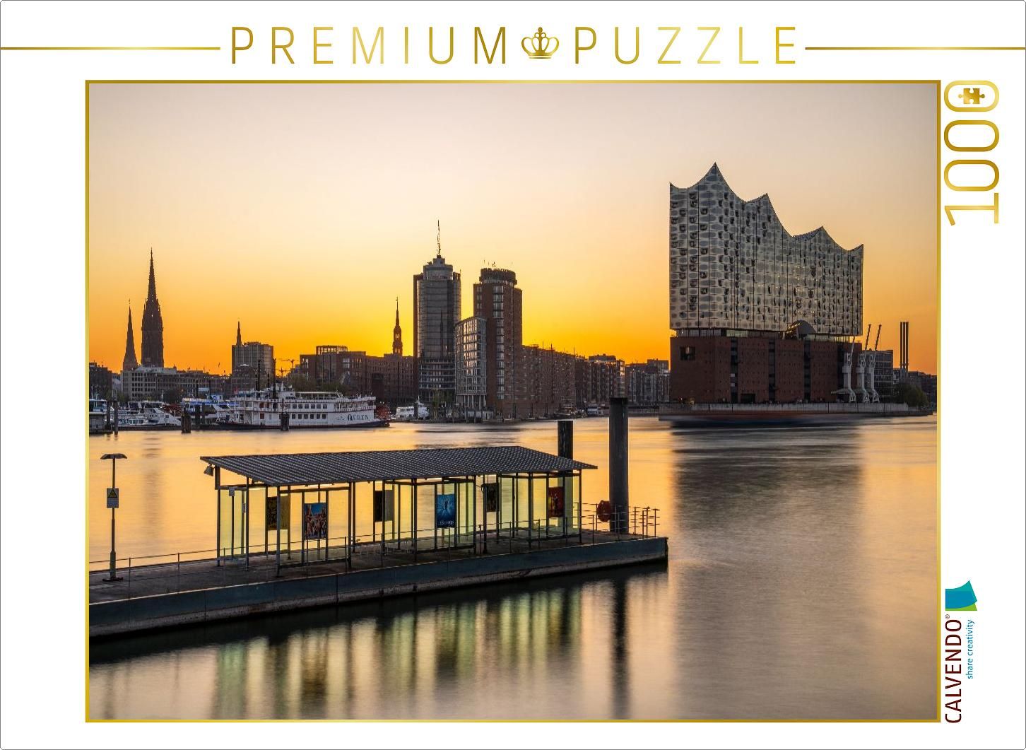 Puzzle Hamburg - Morgendämmerung