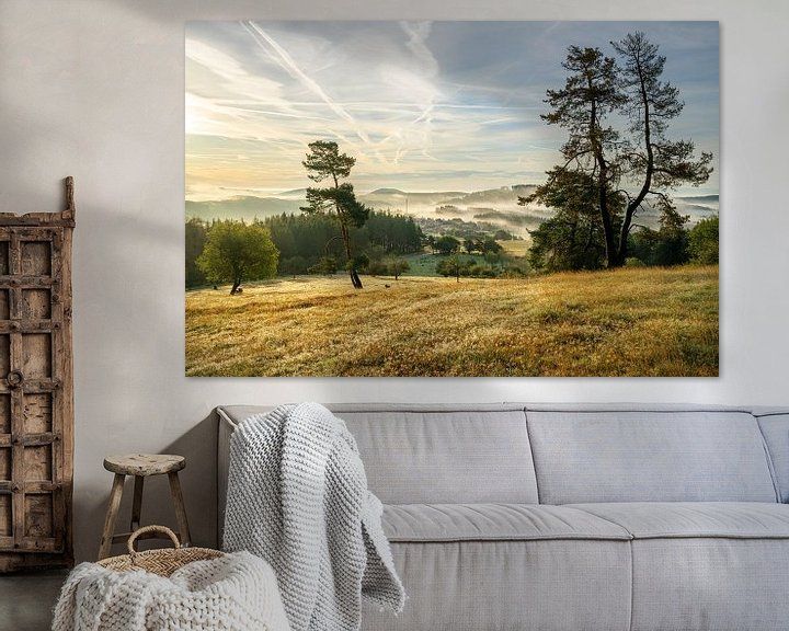 Wandbild Sagenhafte Eifel - Morgenstimmung in der Bergheide