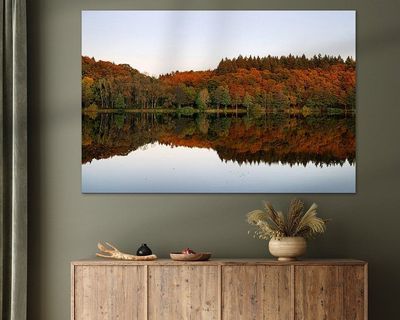 Wandbild Sagenhafte Eifel - Herbst am Holzmaar