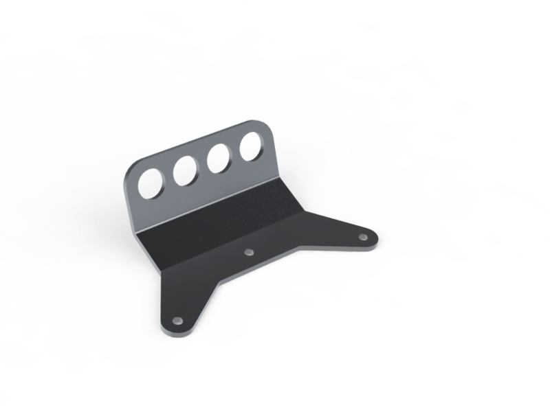Tamiya Grasshopper 1 aluminum front bumper #1