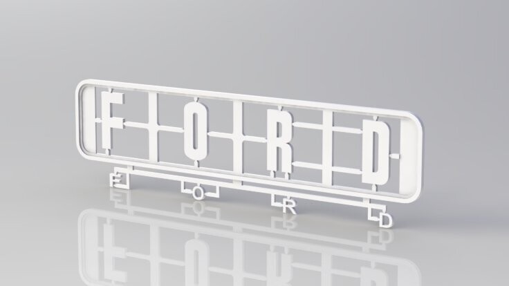 Tamiya Ford F150 Ranger XLT Logo set