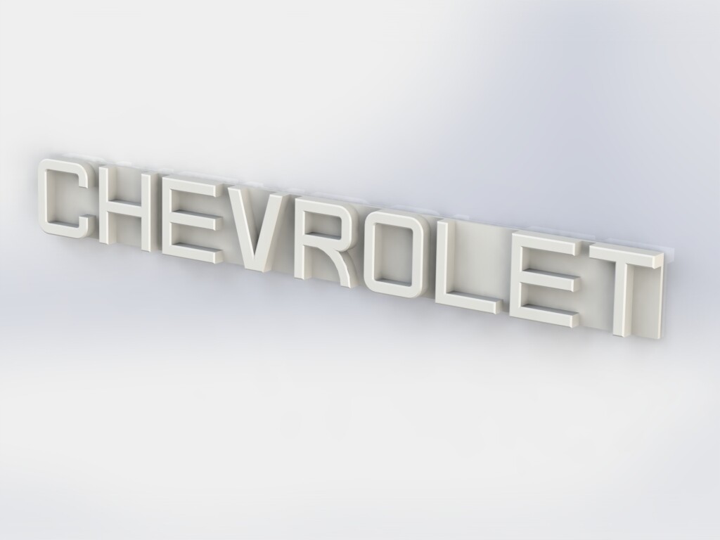 Tamiya Clodbuster CHEVROLET Tailgate Logo