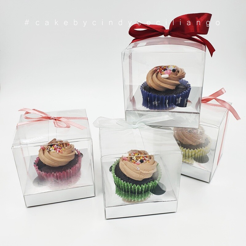 1 Hole Cupcake Gift Box (Clear)