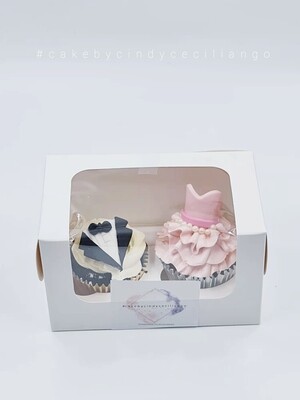 2 Hole Cupcake Gift Box
