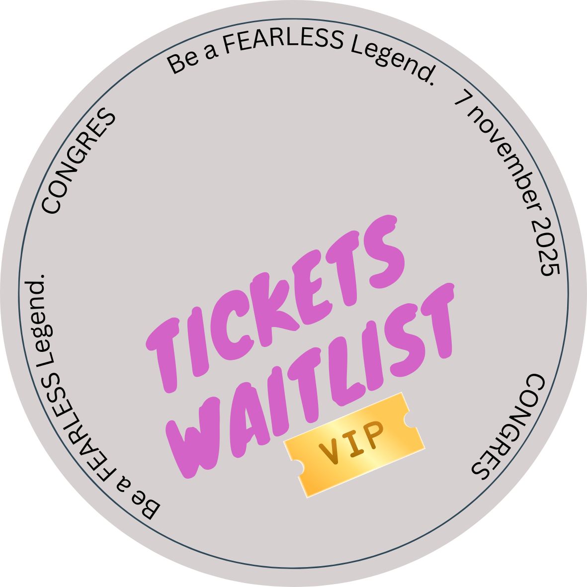 Be a FEARLESS Legend | 7 november 2025 | VIP waitlist