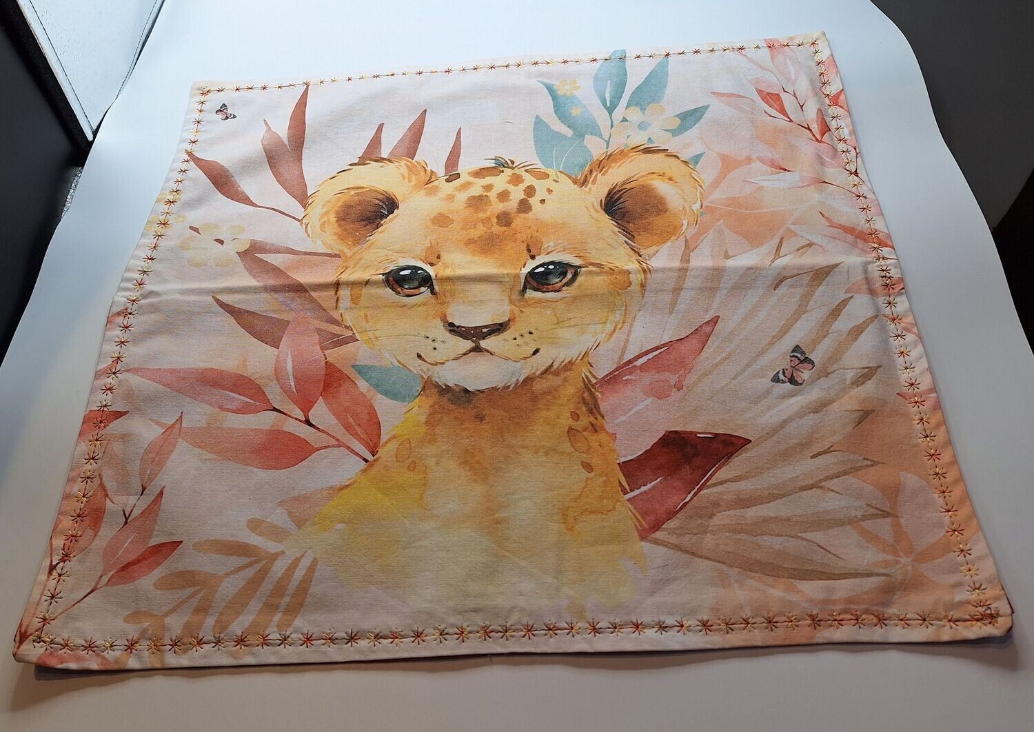 Taie d'oreiller lionceau