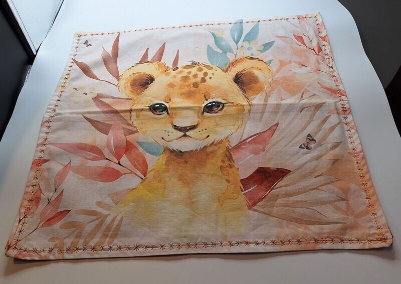 Taie d'oreiller lionceau