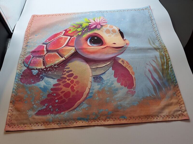Taie d'oreiller tortue