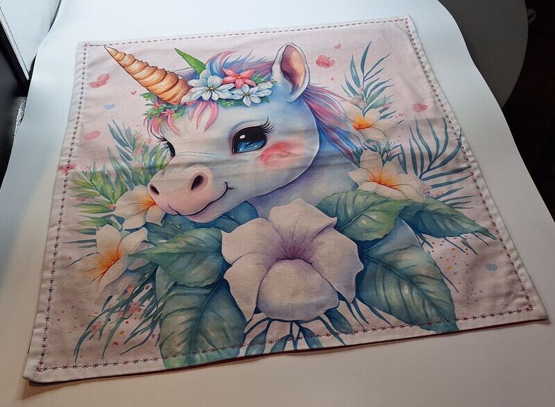 Taie d'oreiller licorne