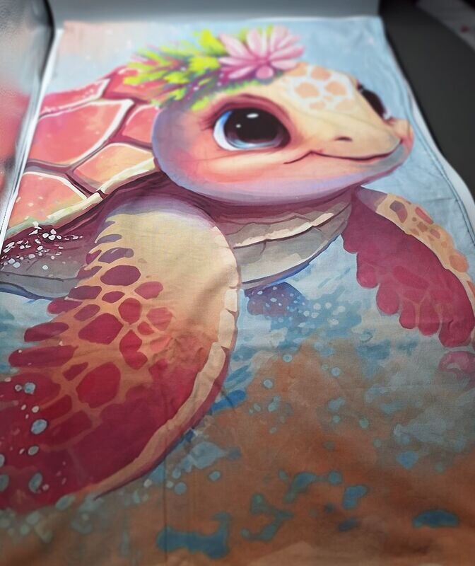 couverture bébé , tortue