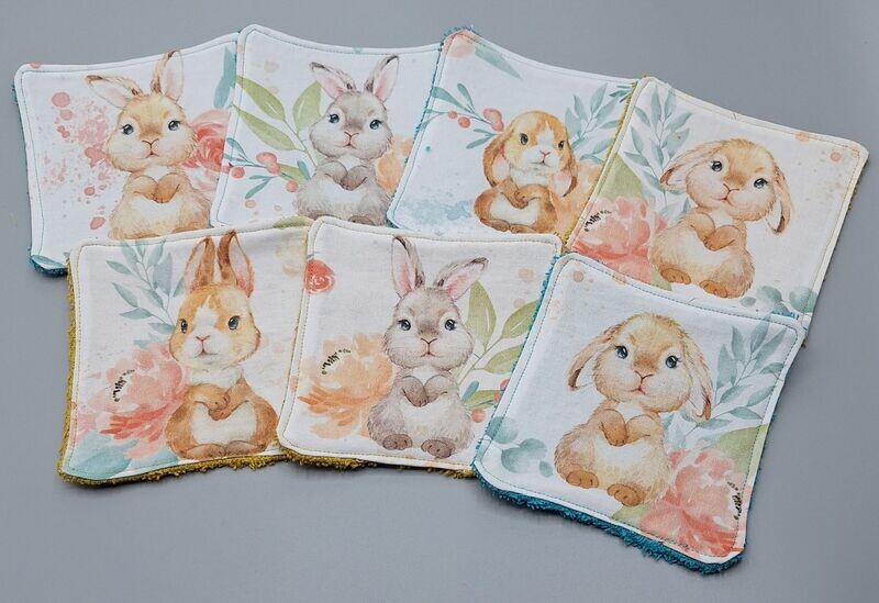 Lingettes semainier, lapin