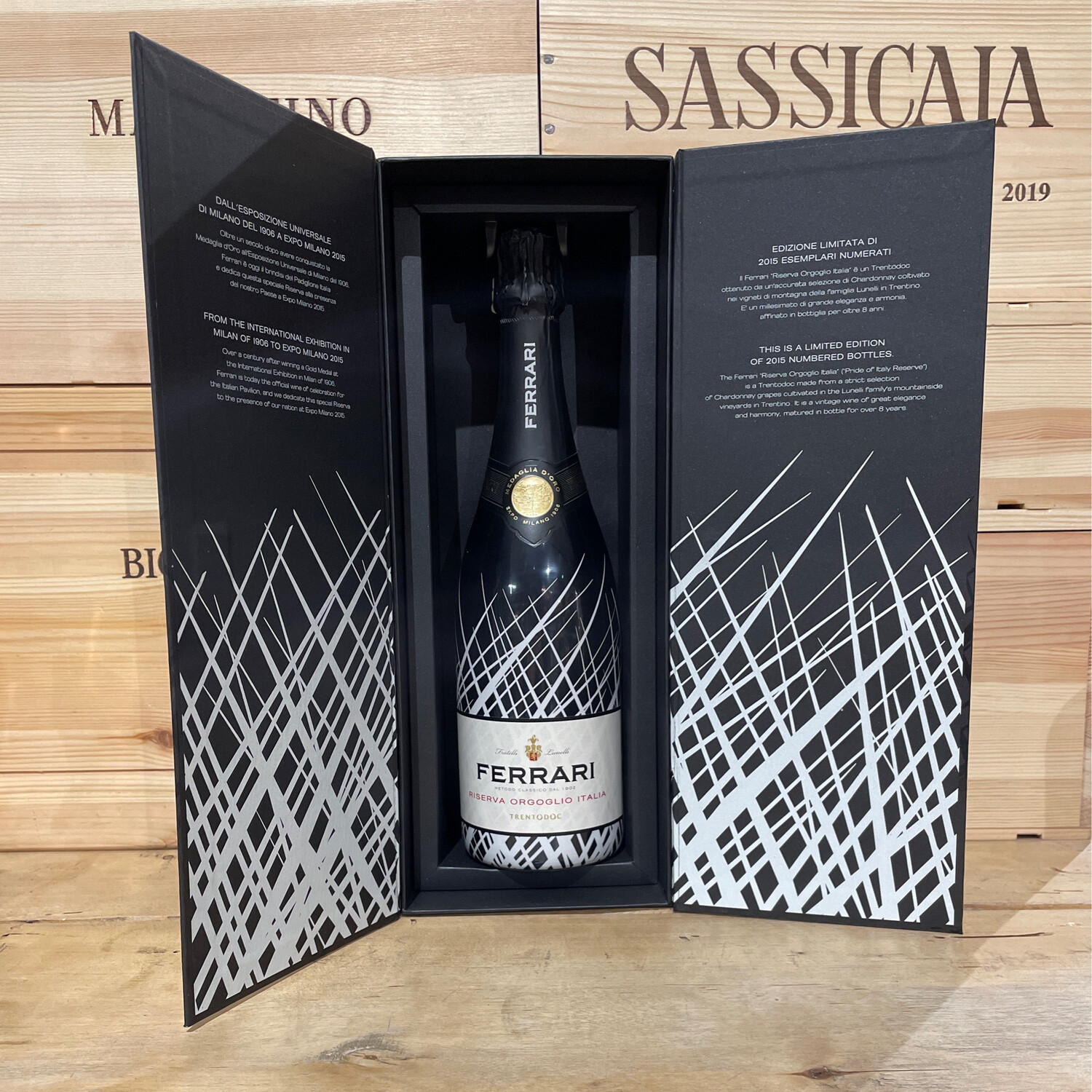 Spumante Ferrari " Orgoglio d'Italia " edizione limitata