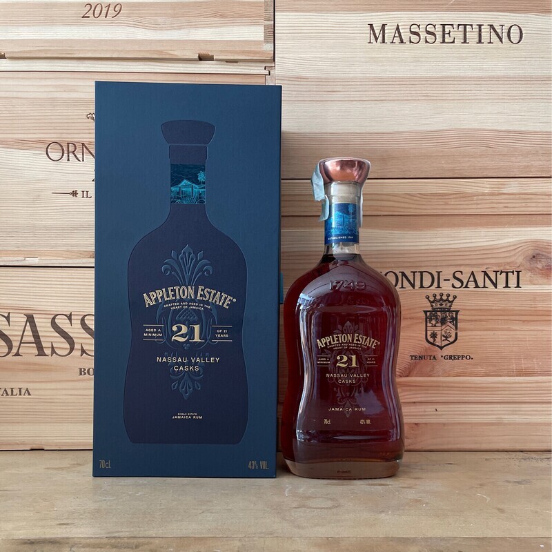Jamaica Rum "Nassau Valley Casks "21 Years Old - Appleton Estate