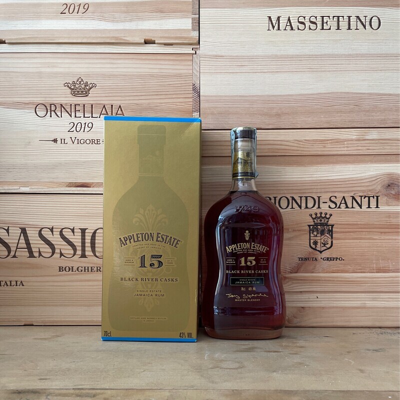 Jamaica Rum "Black River Cask "15 Years Old - Appleton Estate
