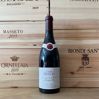 Pinot noir "Les Cras " Vougeot Premier Cru  Domaine Bertagna 2018