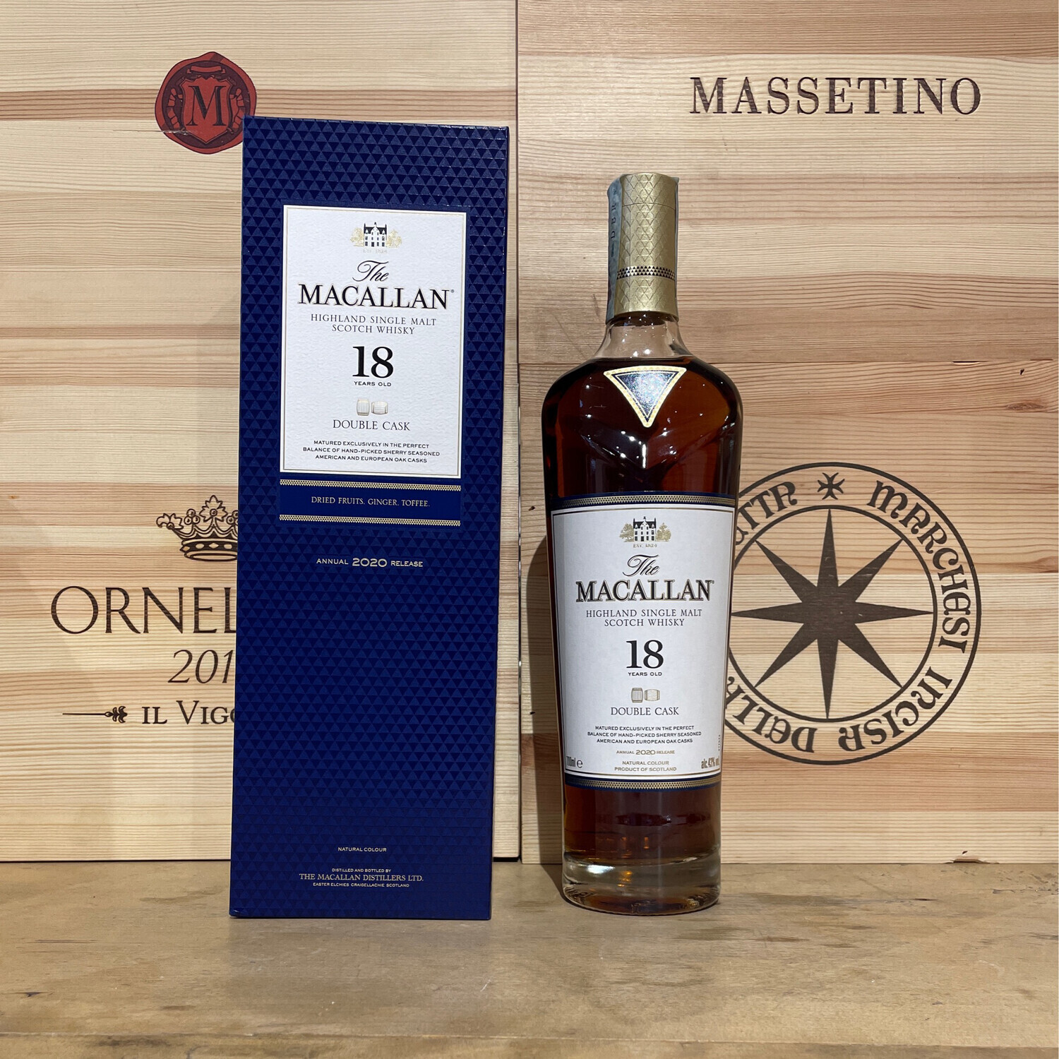 Single Malt Scotch Whisky The Macallan 18 Y.O Double Cask rilascio 2020