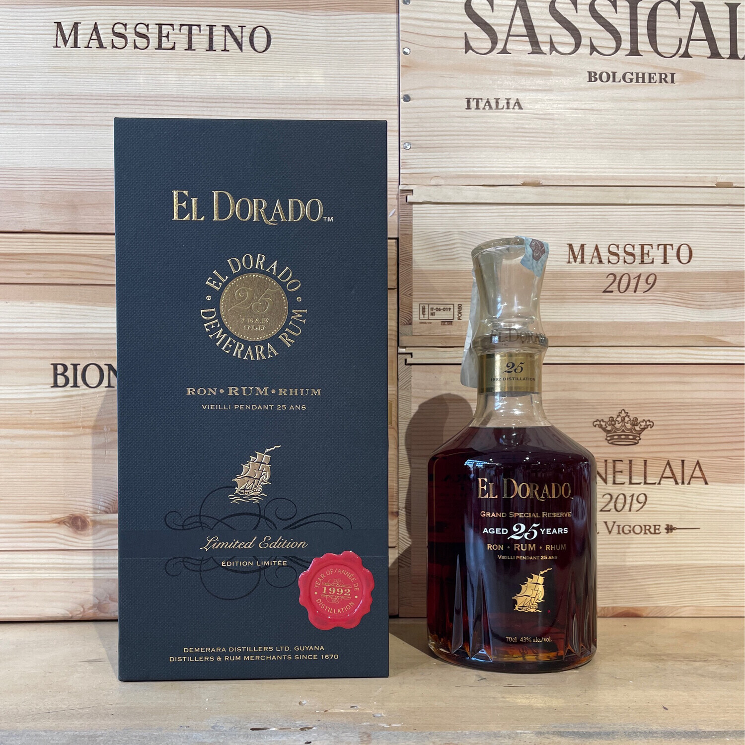 Rum El Dorado 25 anni millesimo 1992