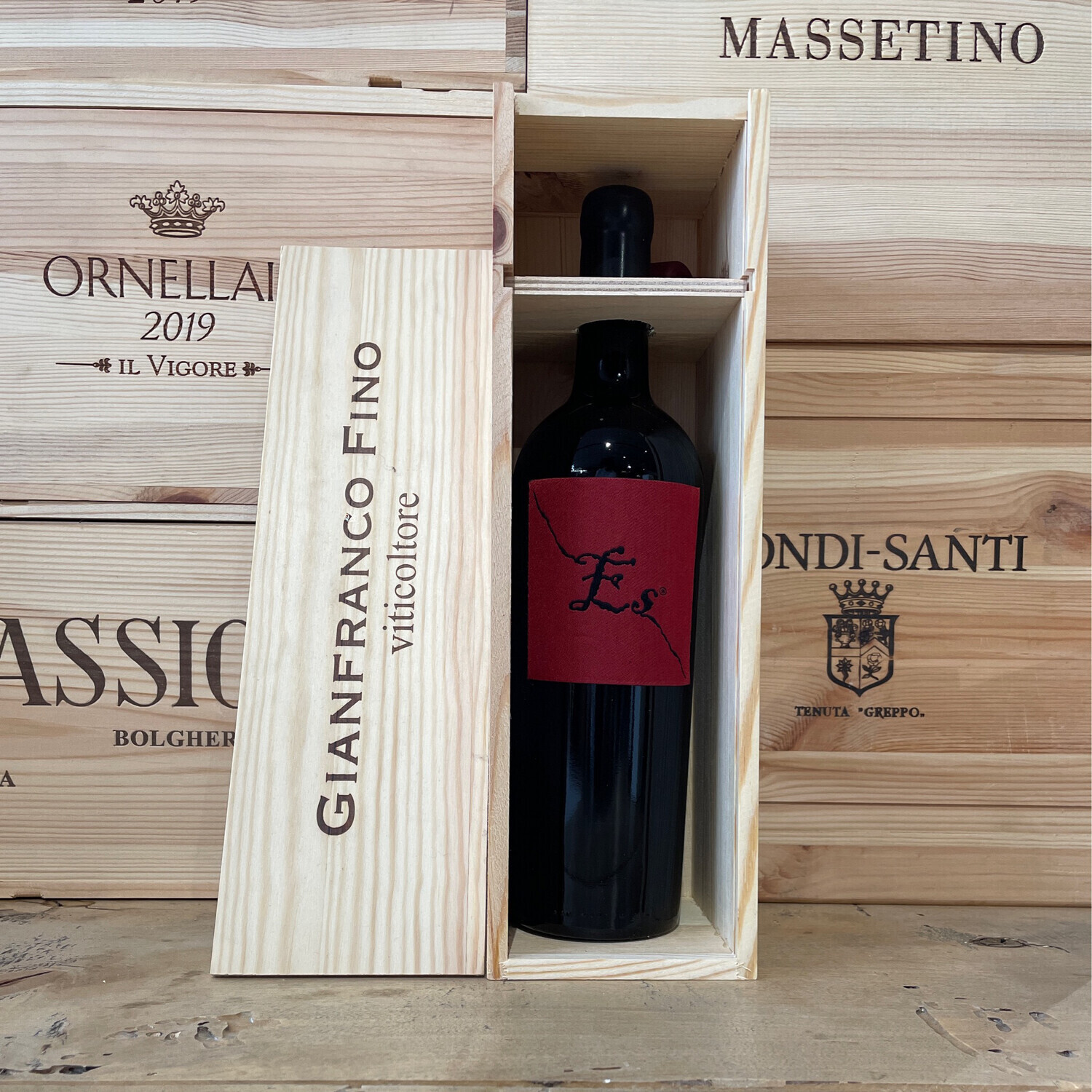 Primitivo di Manduria Gianfranco Fino " Es Red "2018 astuccio in legno
