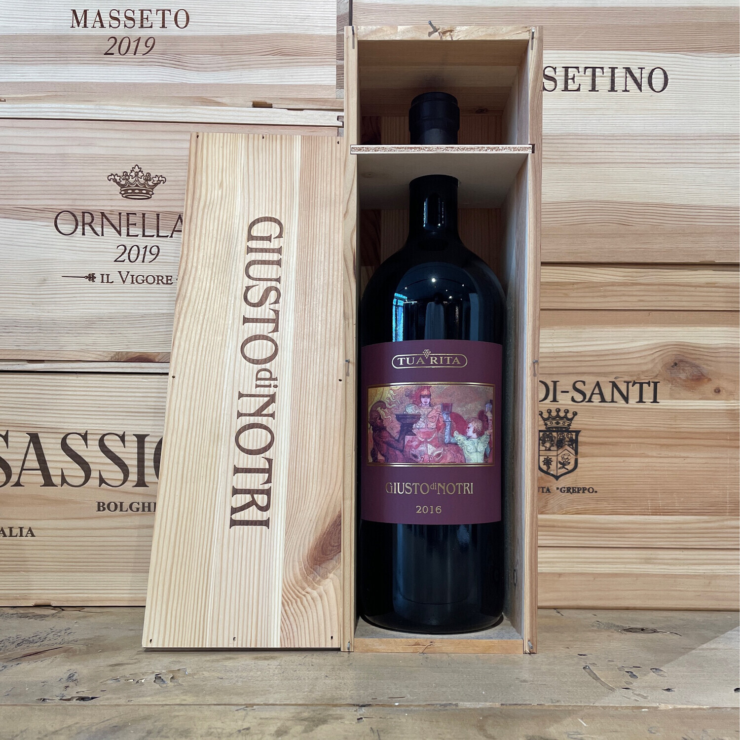 Vino "Giusto di notri 2016 " Tua Rita  magnum 1,5 lt