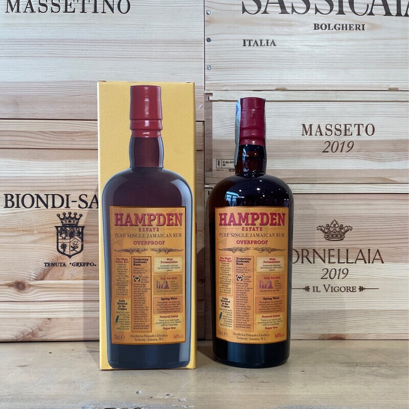 Pure Single Jamaican Rum "Hampden Estate " overproof