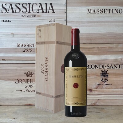 Masseto 2018 Magnum 1.5 lt in cassetta di legno