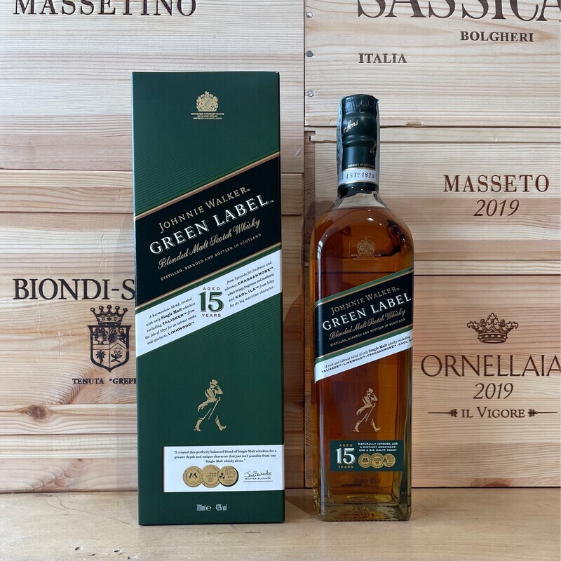 Whisky J.Walker " Green Label " 15 anni