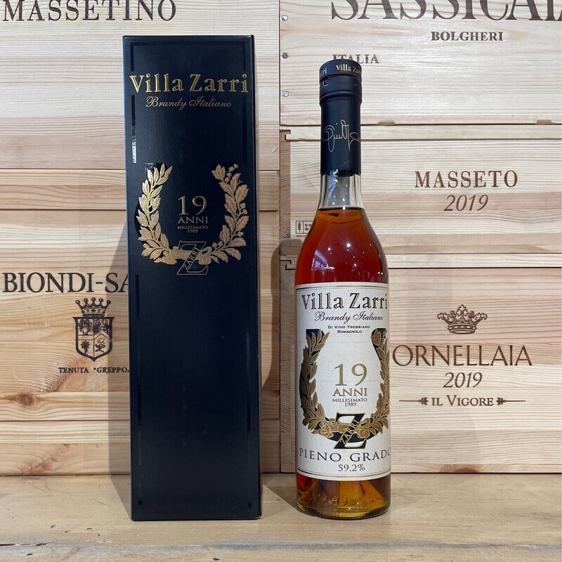 Brandy Villa Zarri " Pieno Grado " 19 anni millesimo 1989