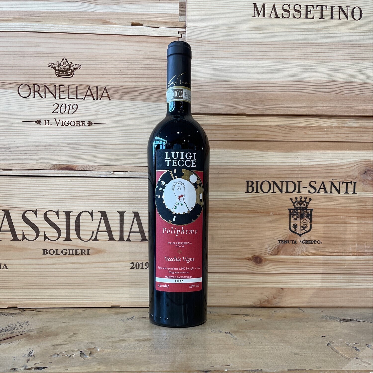 Taurasi riserva  Poliphemo " Vecchie Vigne "  Luigi Tecce 2015