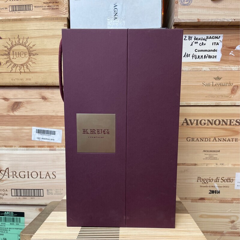 Champagne krug " 170 esimo cuveè “ cofanetto con 2 calici