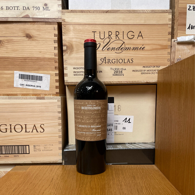 Toscana IGT " Il segreto di Giuliano" Bortolomiol 2016