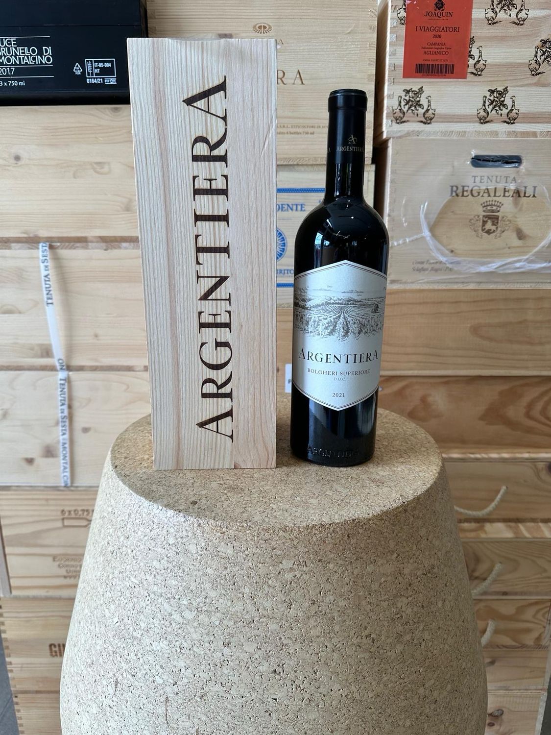 Vino Tenuta Argentiera  Bolgheri Superiore " Argentiera "  2021 in cassetta di legno
