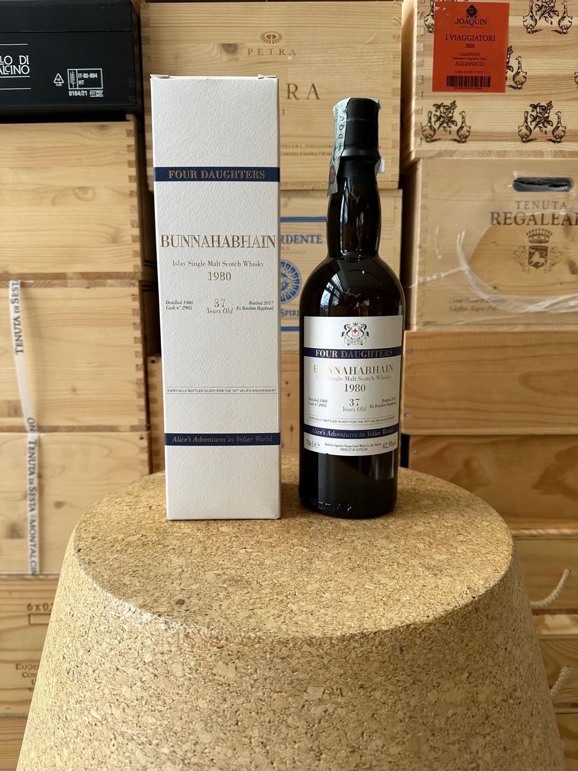 Whisky " Signatory " Bunnahabhain 37 Y.O. - 1980 " Four Daughters"  - 70° Anniversario Velier