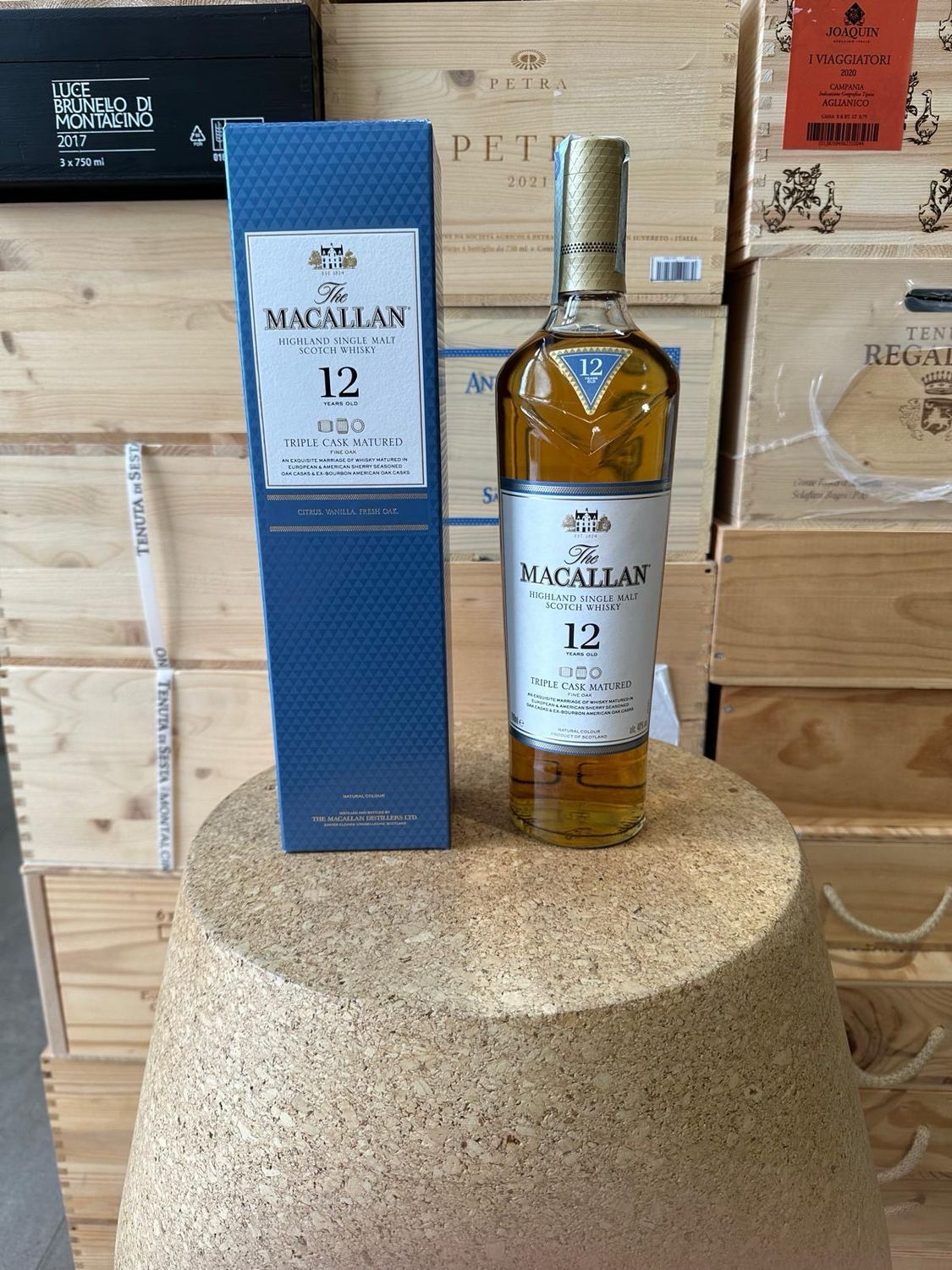 Single Malt Scotch Whisky Macallan 12 anni " Triple cask "