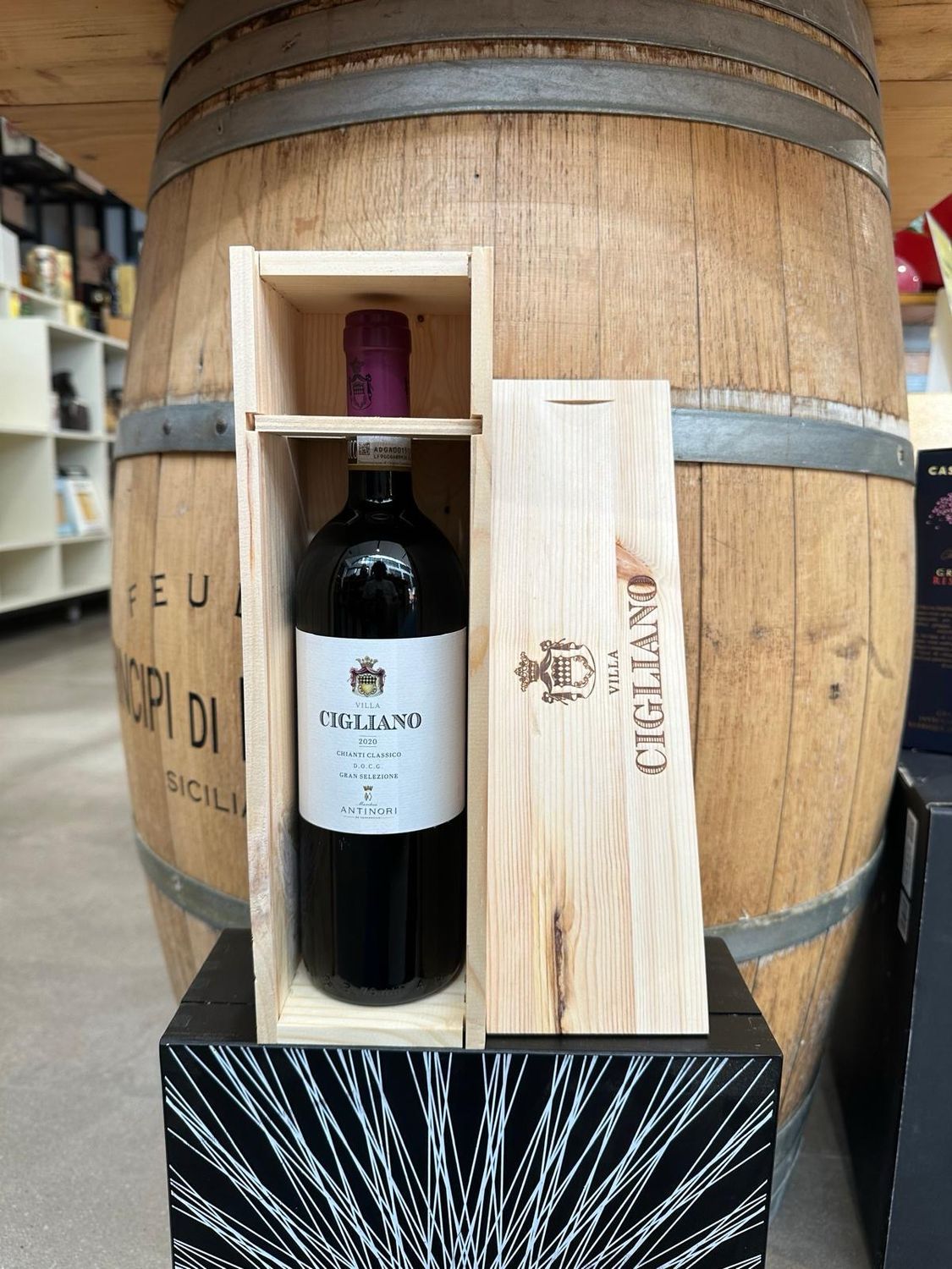 Chianti classi Gran Selezione  "Villa Cigliano " Antinori 2020 in cassetta di legno