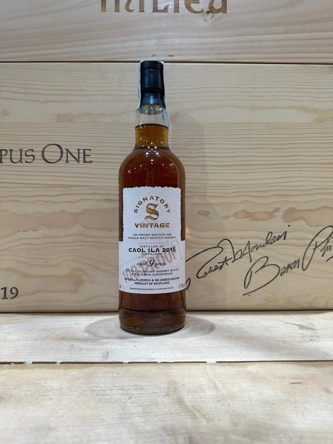 Single Malt Scotch Whisky Signatory Vintage "Caol ila 2015 " 9 anni -  100 proof edition # 26 oloroso sherry e bourbon butts