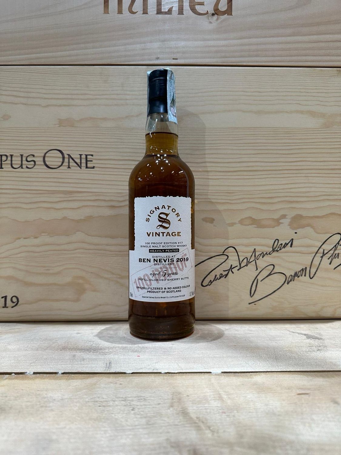 Single Malt Scotch Whisky Signatory Vintage "Ben Nevis 2019 " 5 anni Heavily peated -  100 proof edition # 17 oloroso sherry butts