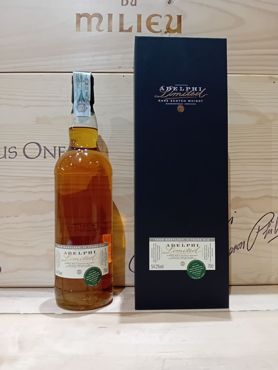 Whisky Adelphi " MORTLACH " 1986 - 34yo - 54,2% - cask n.2035
