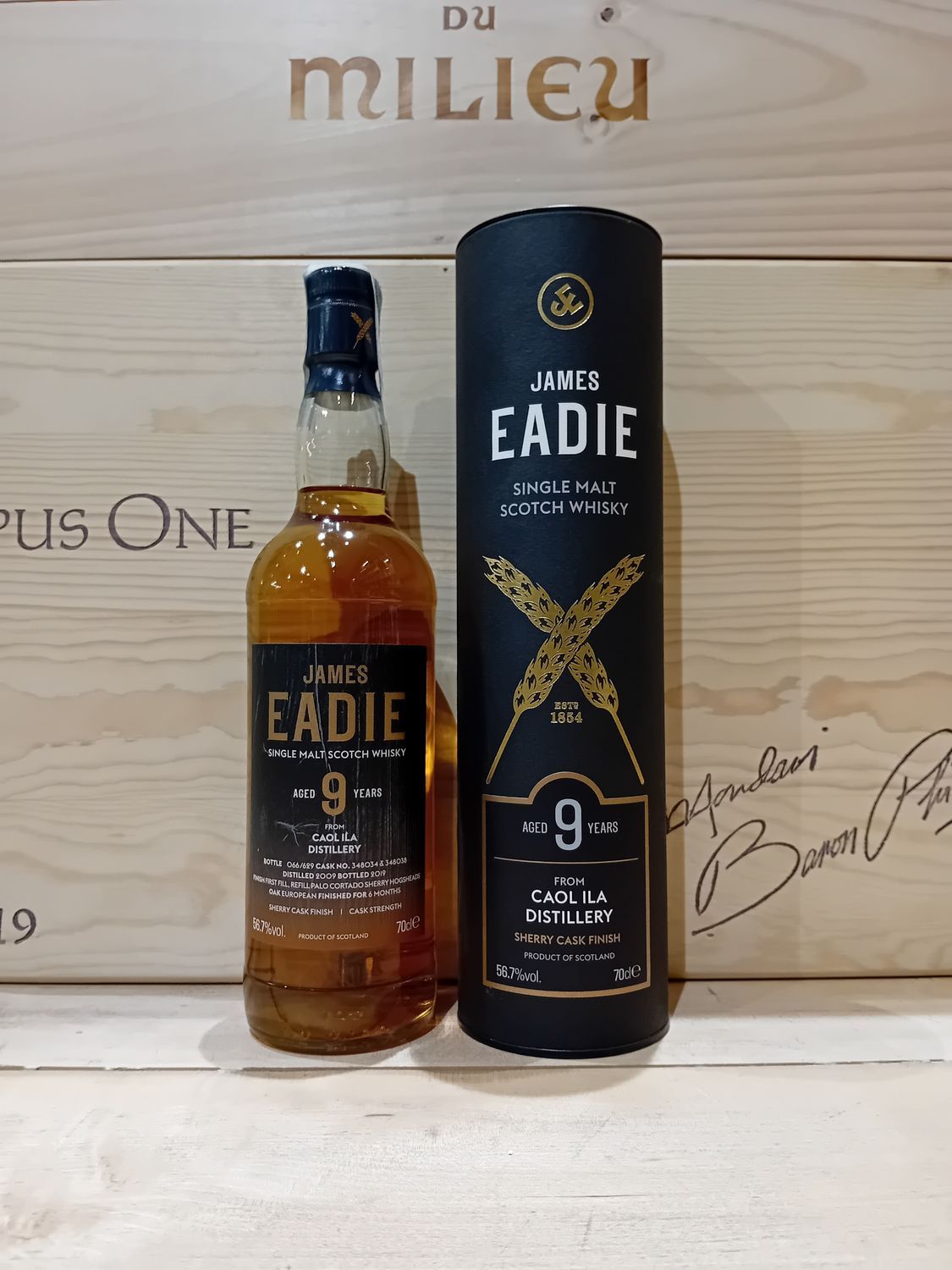 Single Malt Scotch Whisky james eadie 9 y.o " caol ila distillery "