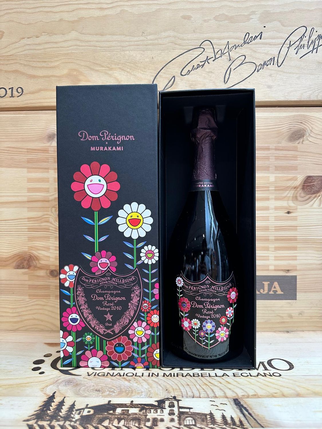 Champagne Dom Perignon Rose'  Vintage 2010  "Takashi Murakami " Limited Edition