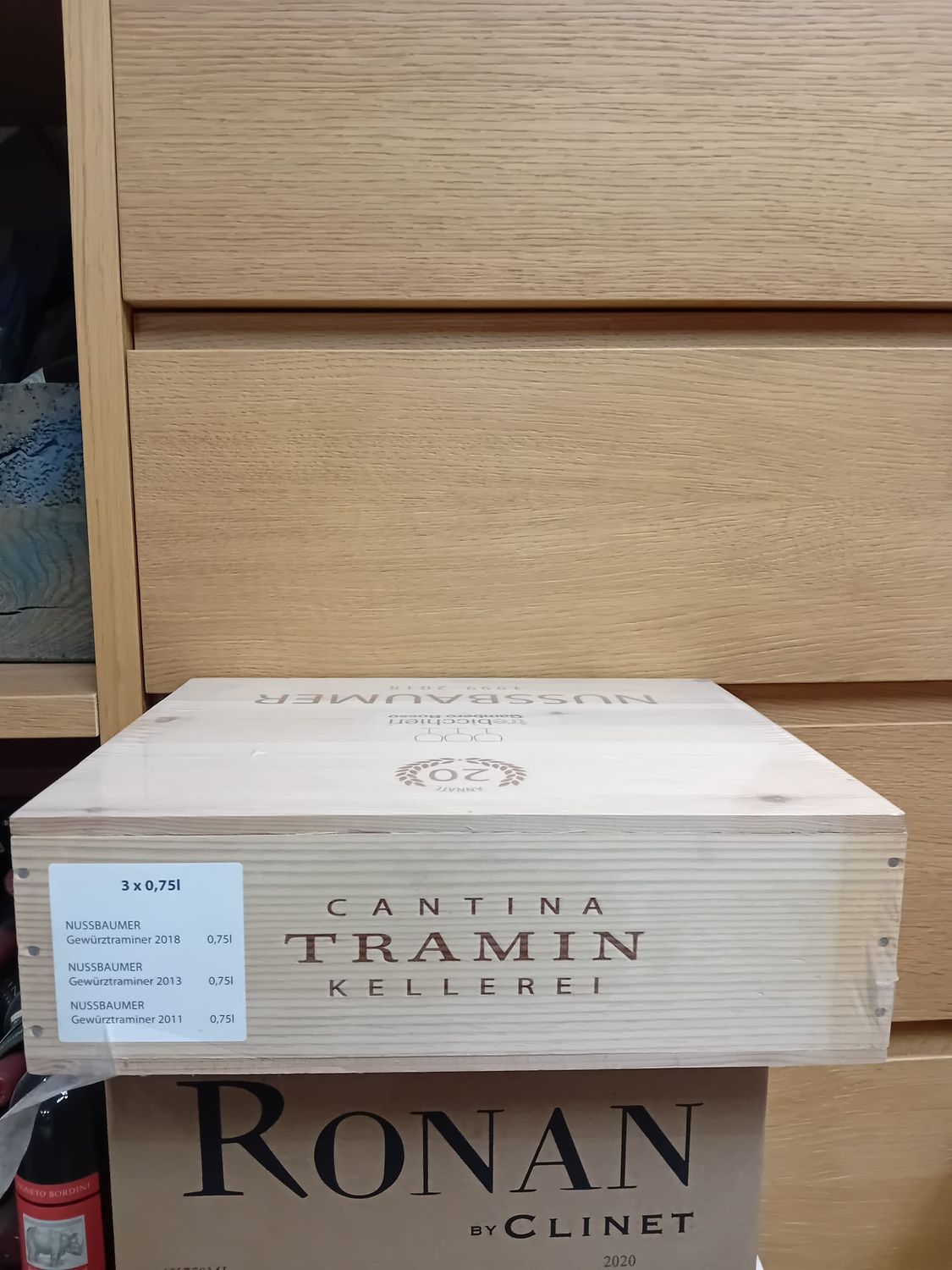 Gewürztraminer Gewürztraminer "Nussbaumer " Cantina Tramin verticale 3 bottiglie in cassetta annate 2018/2013/2011 edizione 20 annate