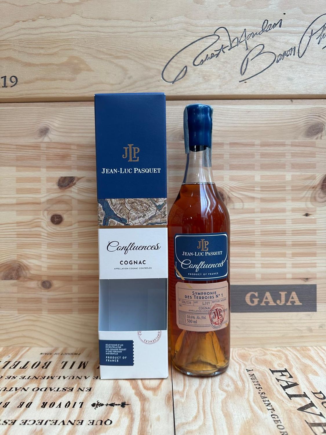 Cognac Jean - Luc Pasquet Confluences Cognac Jean - Luc Pasquet Confluences " Symphonie des terroirs n 1" 31 anni cl.50