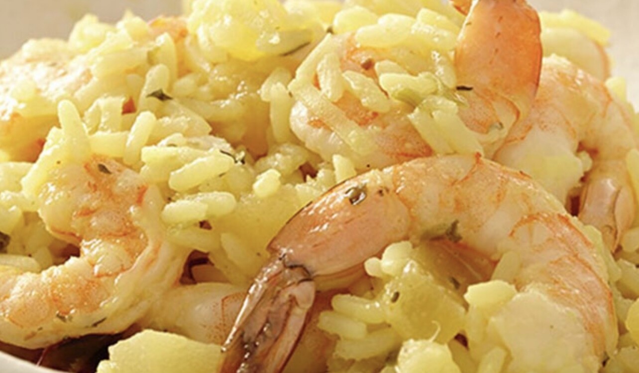 Fried Shrimp Yellow Rice