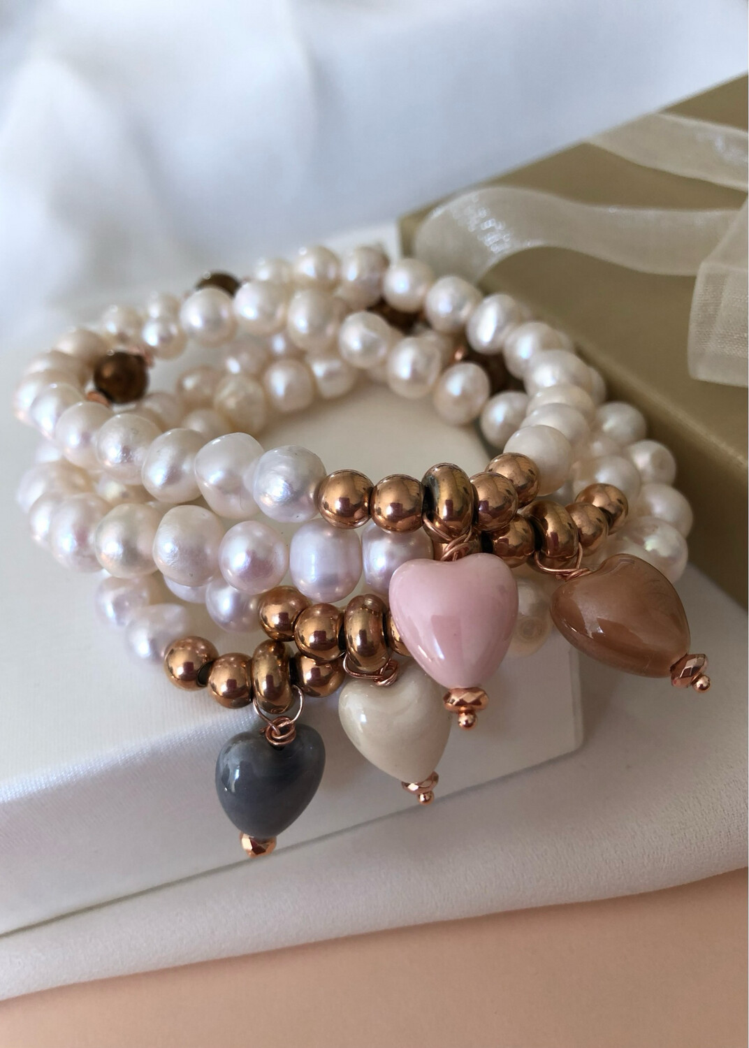 Bracciale elastico cuore