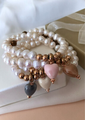 Bracciale elastico cuore