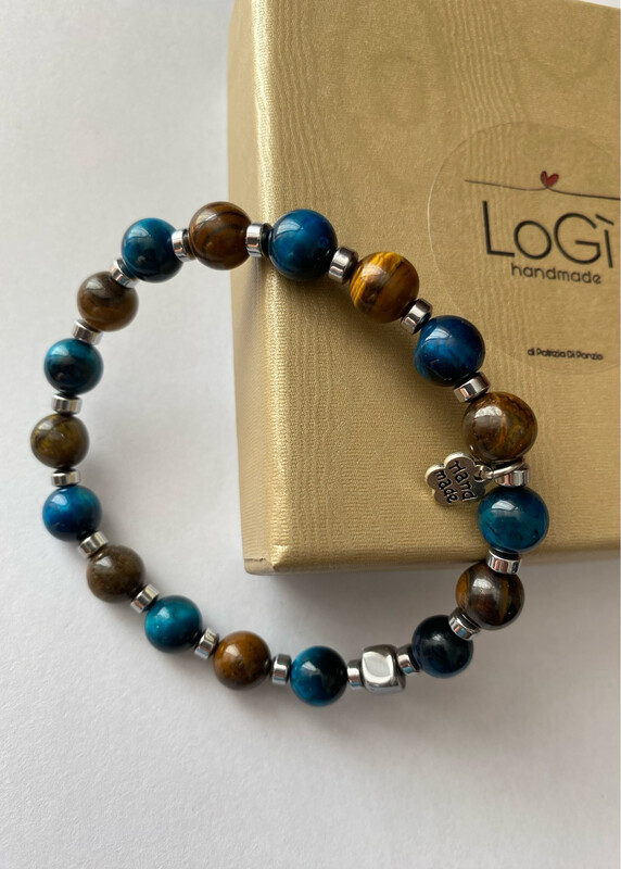 Bracciale occhio di tigre bicolore