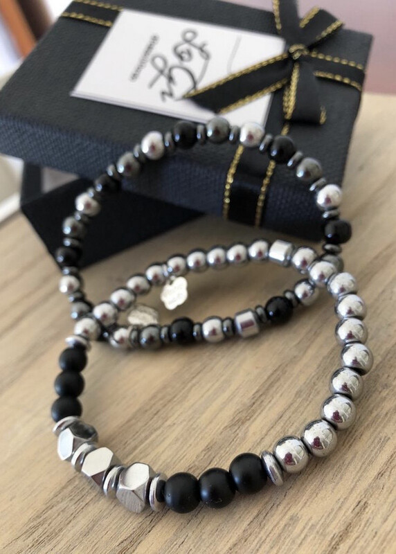 Bracciale base ematite