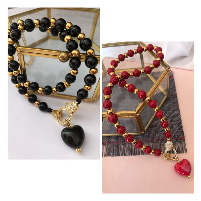 Collana boule colorate